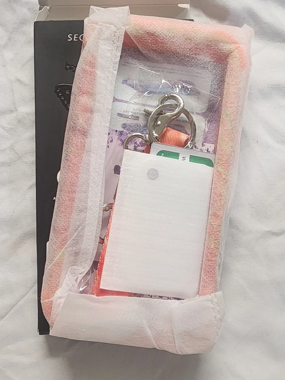 Amazon Orange Marble Phone Case with Wrist Strap and Ring